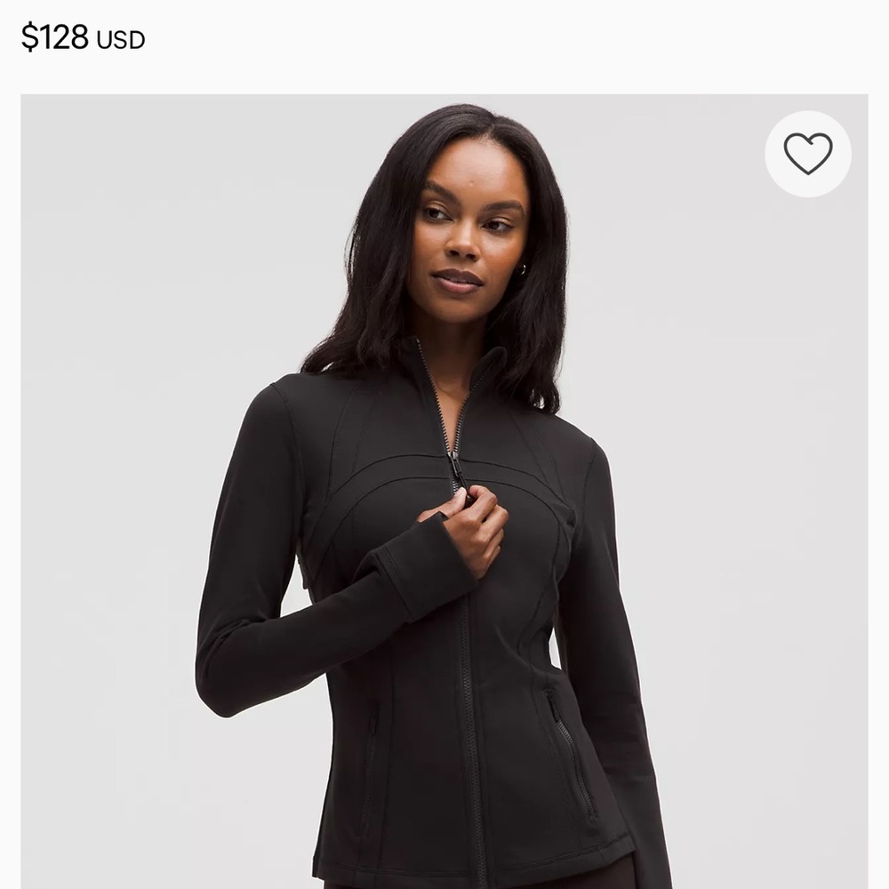 Lululemon Athletica Black Zip-Up Blazer